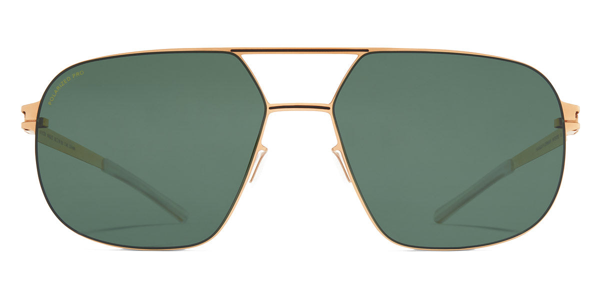 Mykita® ANGUS MYK ANGUS Champagne Gold/Black / Polarized Pro Green 15 56 - Champagne Gold/Black / Polarized Pro Green 15 Sunglasses