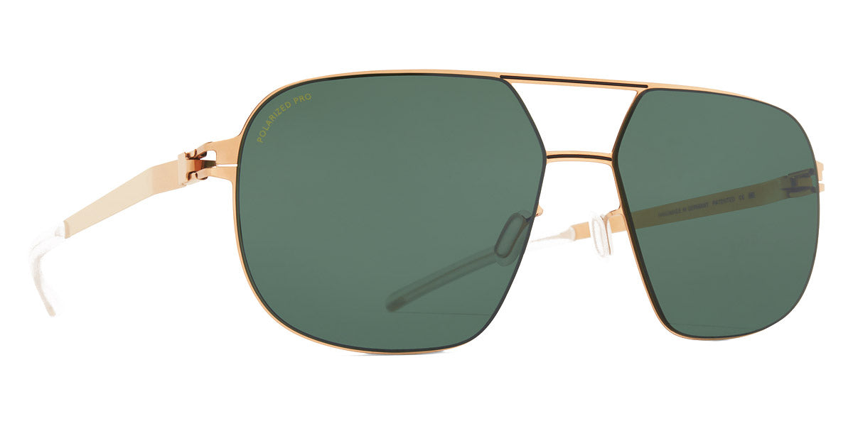 Mykita® ANGUS MYK ANGUS Champagne Gold/Black / Polarized Pro Green 15 56 - Champagne Gold/Black / Polarized Pro Green 15 Sunglasses