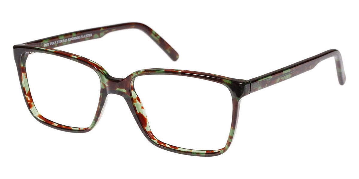 Andy Wolf® 4510 AW 4510 D 55 - Brown/Green D Eyeglasses