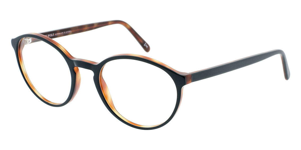 Andy Wolf® 4530 AW 4530 J 53 - Black/Orange J Eyeglasses