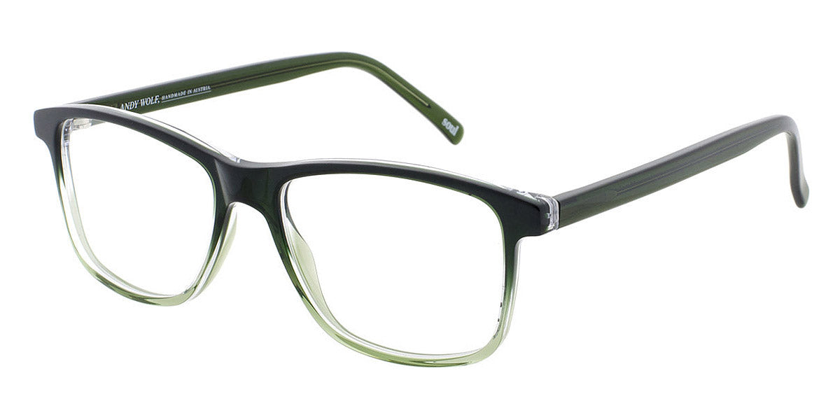 Andy Wolf® 4539 AW 4539 E 53 - Black/Green E Eyeglasses