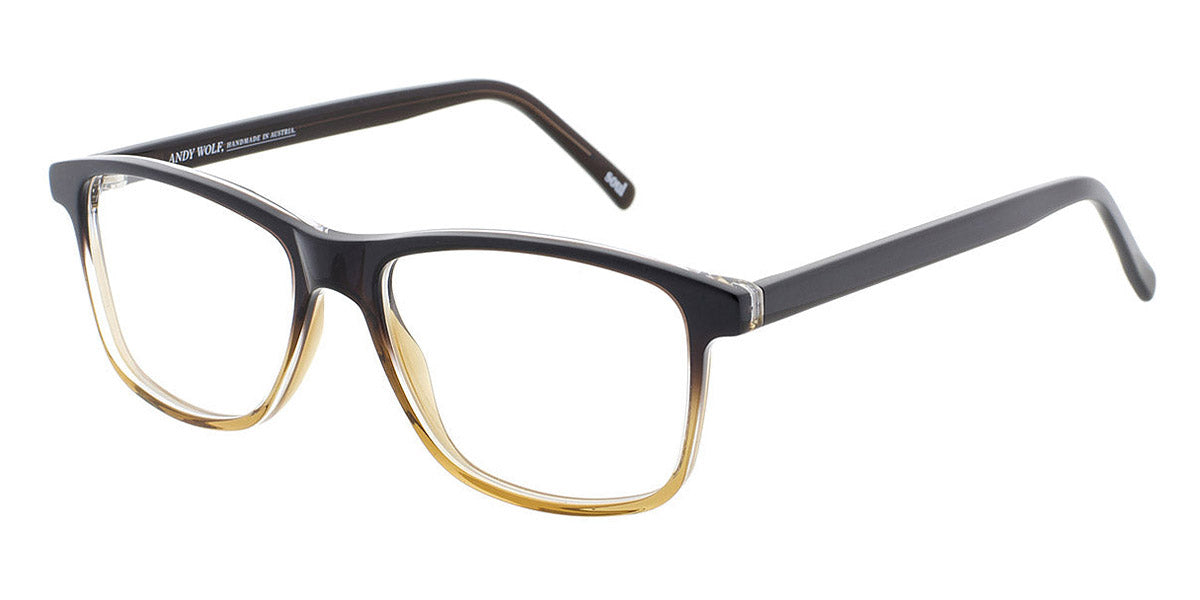 Andy Wolf® 4539 AW 4539 G 53 - Brown/Yellow G Eyeglasses