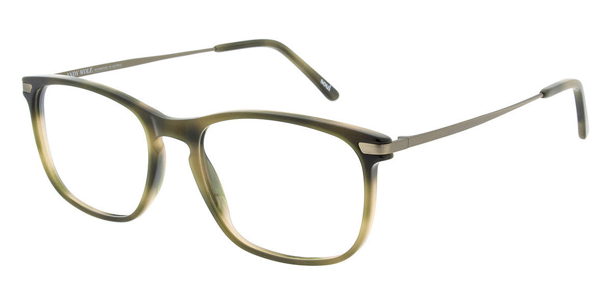 Andy Wolf® 4548 AW 4548 E 53 - Green/Gray E Eyeglasses