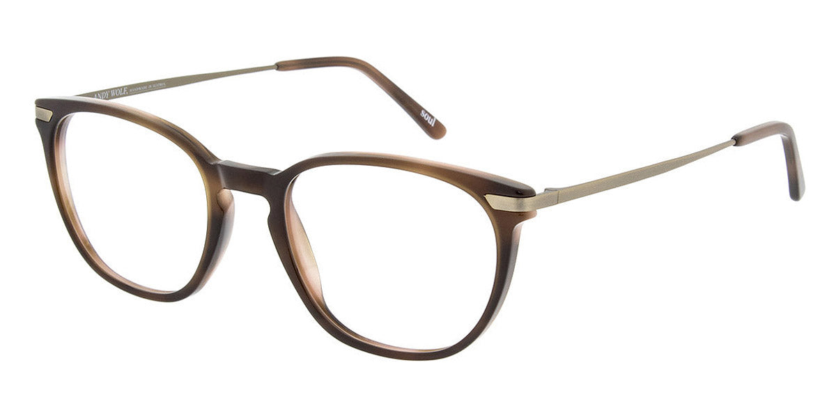 Andy Wolf® 4550 AW 4550 C 51 - Brown/Graygold C Eyeglasses