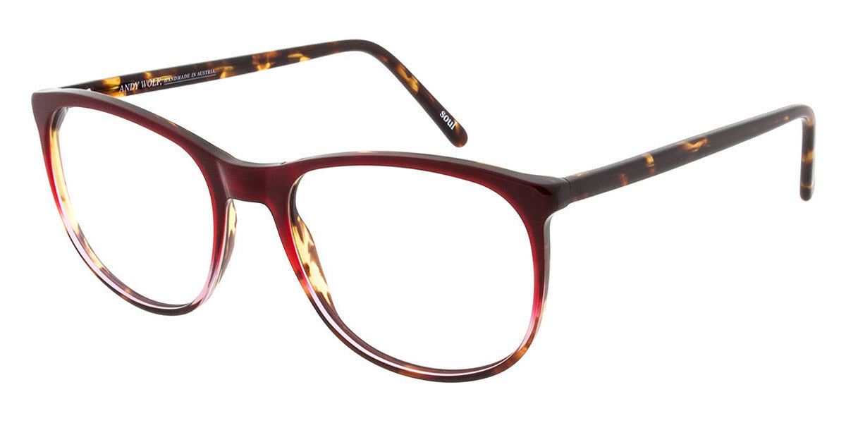 Andy Wolf® 4564 AW 4564 E 55 - Red/Brown E Eyeglasses