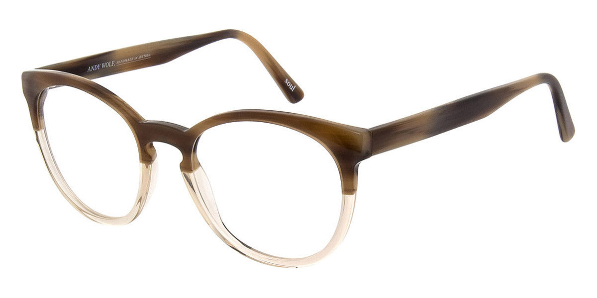 Andy Wolf® 4571 AW 4571 E 52 - Brown/Crystal E Eyeglasses