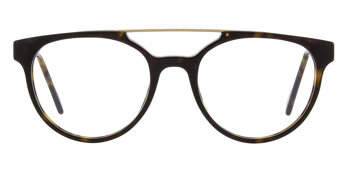 Andy Wolf® 4587 AW 4587 B 52 - Brown/Gold B Eyeglasses