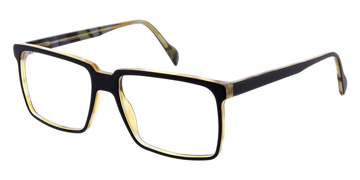 Andy Wolf® 4592 AW 4592 07 57 - Black/Yellow 07 Eyeglasses