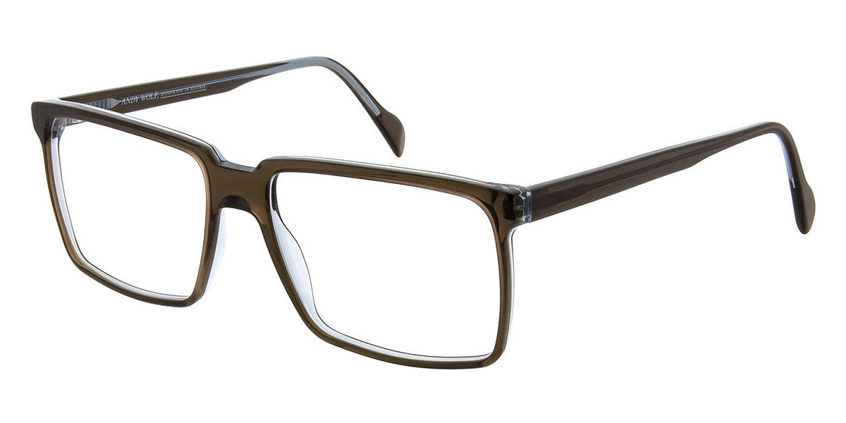 Andy Wolf® 4592 AW 4592 08 57 - Brown/Yellow 08 Eyeglasses