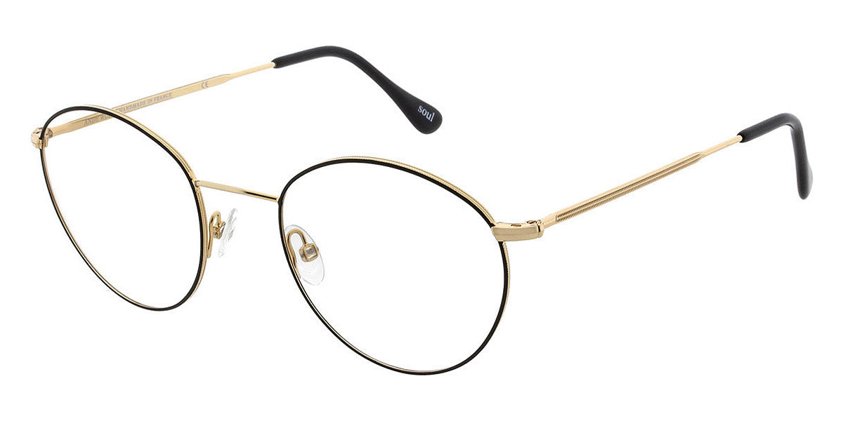 Andy Wolf® 4713 Margit K. AW 4713 Margit K. U 48 - Gold/Black U Eyeglasses