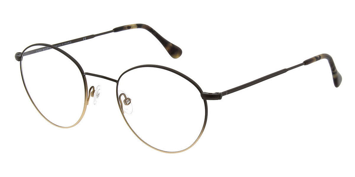 Andy Wolf® 4713 Margit K. AW 4713 Margit K. X 48 - Gold/Brown X Eyeglasses