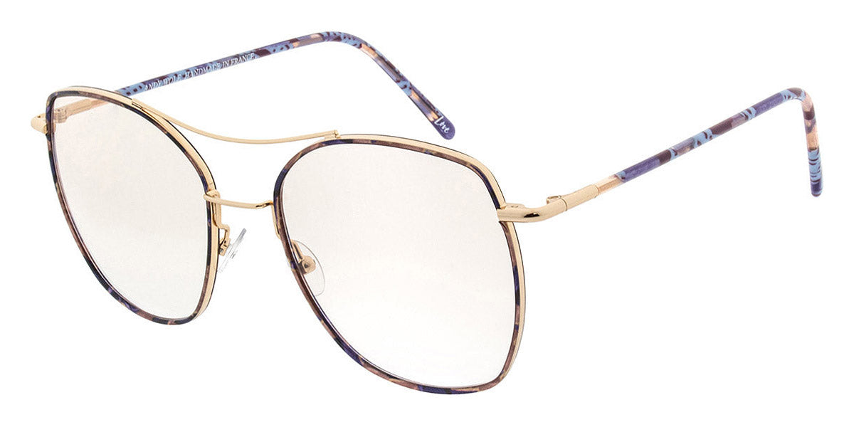 Andy Wolf® 4725 AW 4725 D 55 - Gold/Violet D Eyeglasses