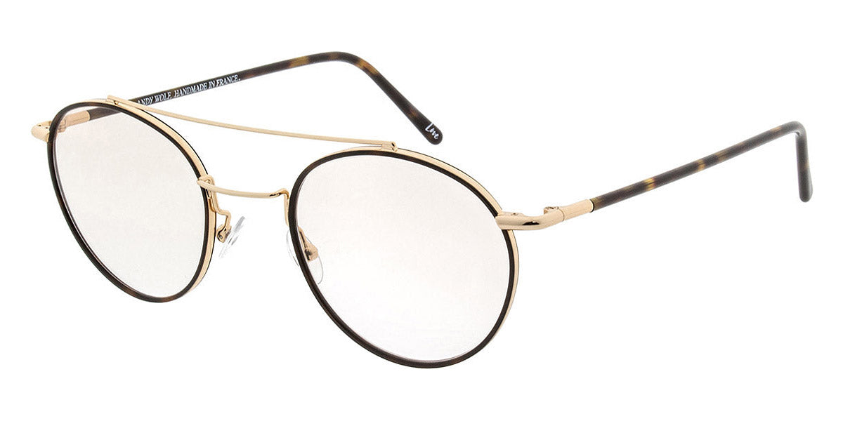 Andy Wolf® 4727 AW 4727 B 50 - Gold/Brown B Eyeglasses