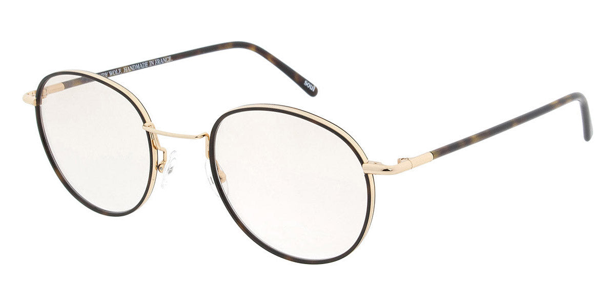 Andy Wolf® 4728 AW 4728 B 50 - Gold/Brown B Eyeglasses