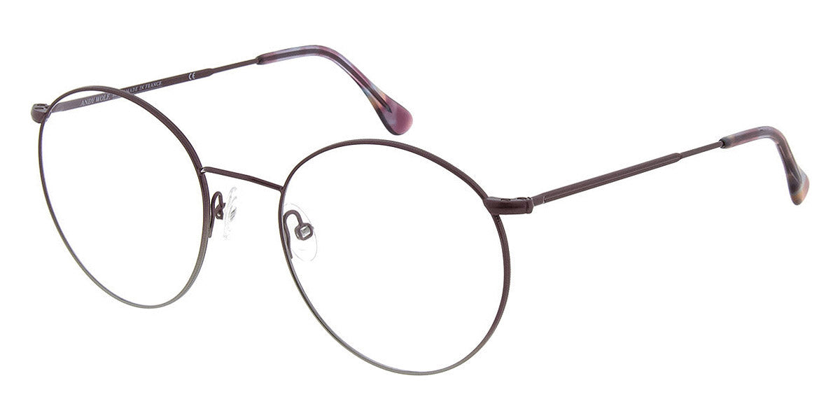 Andy Wolf® 4744 AW 4744 N 51 - Gun/Violet N Eyeglasses