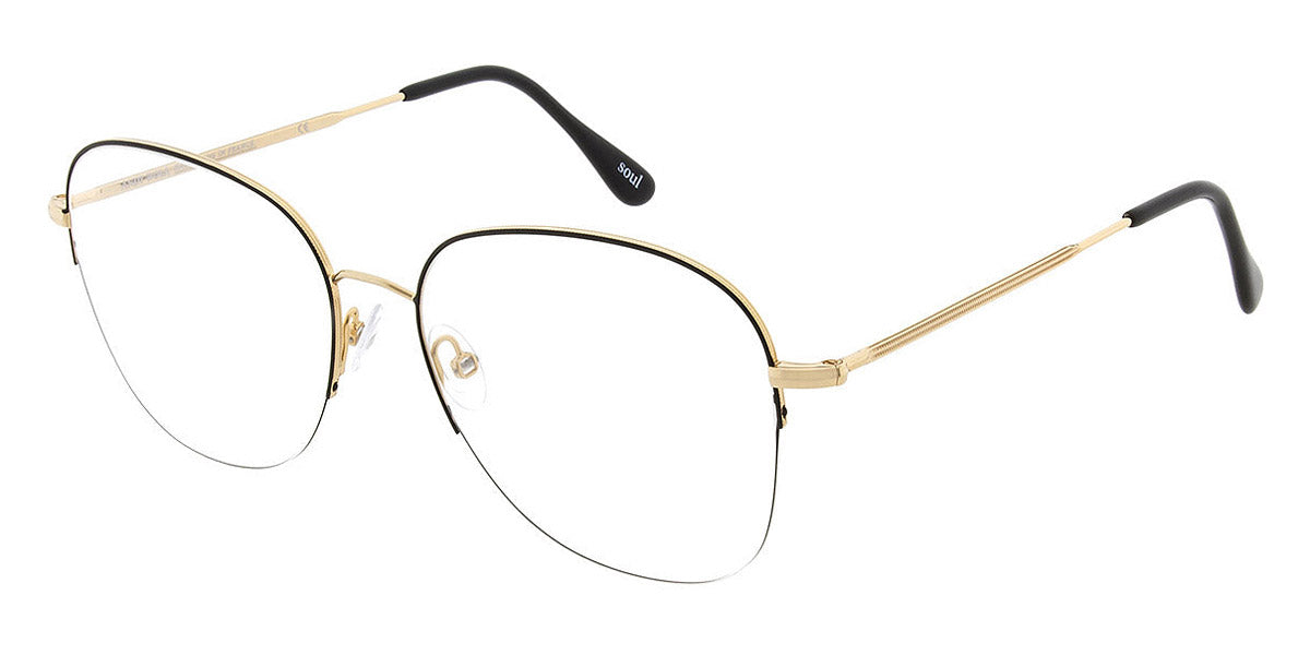 Andy Wolf® 4752 AW 4752 A 55 - Gold/Black A Eyeglasses