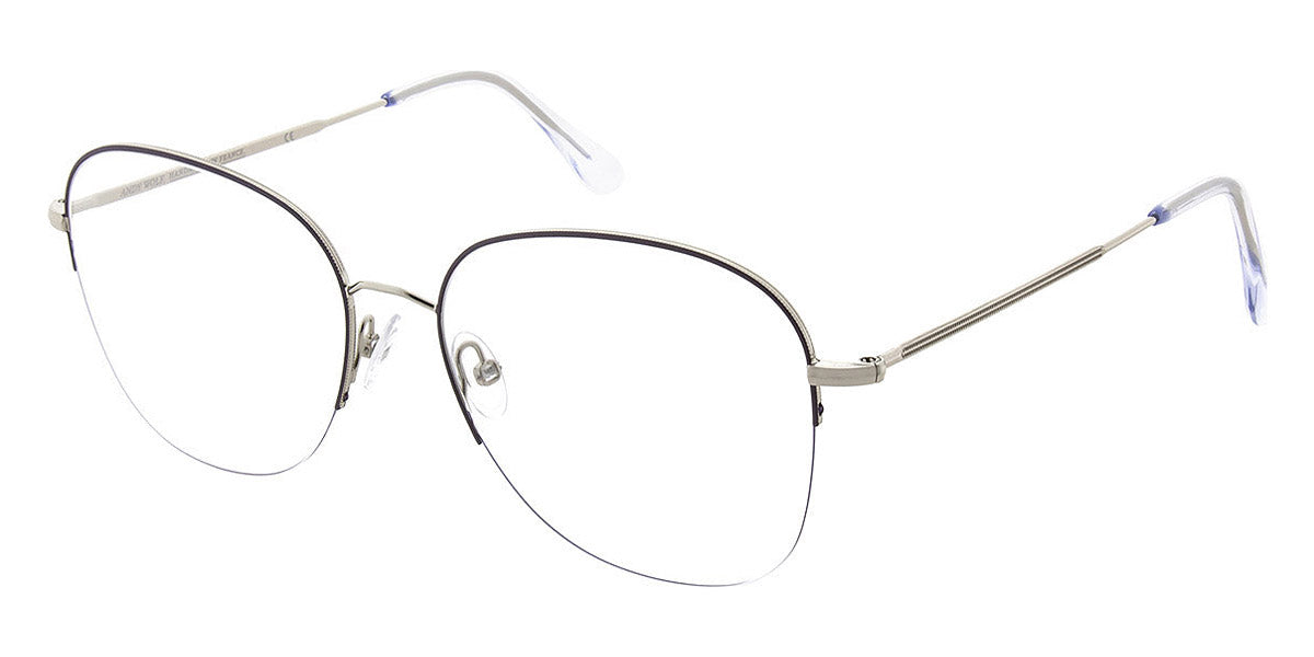 Andy Wolf® 4752 AW 4752 F 55 - Silver/Violet F Eyeglasses