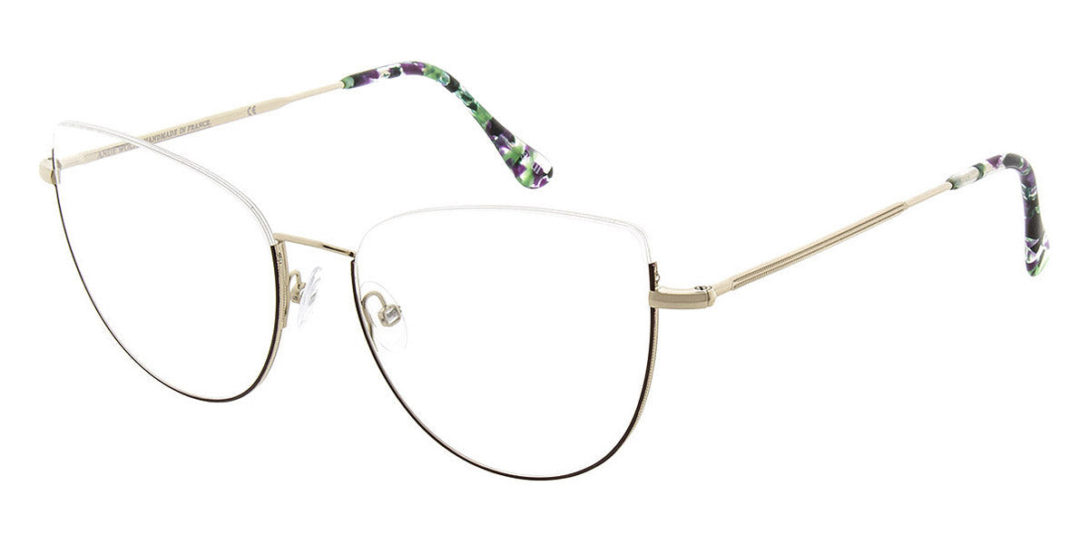 Andy Wolf® 4755 AW 4755 C 54 - Graygold/Violet C Eyeglasses