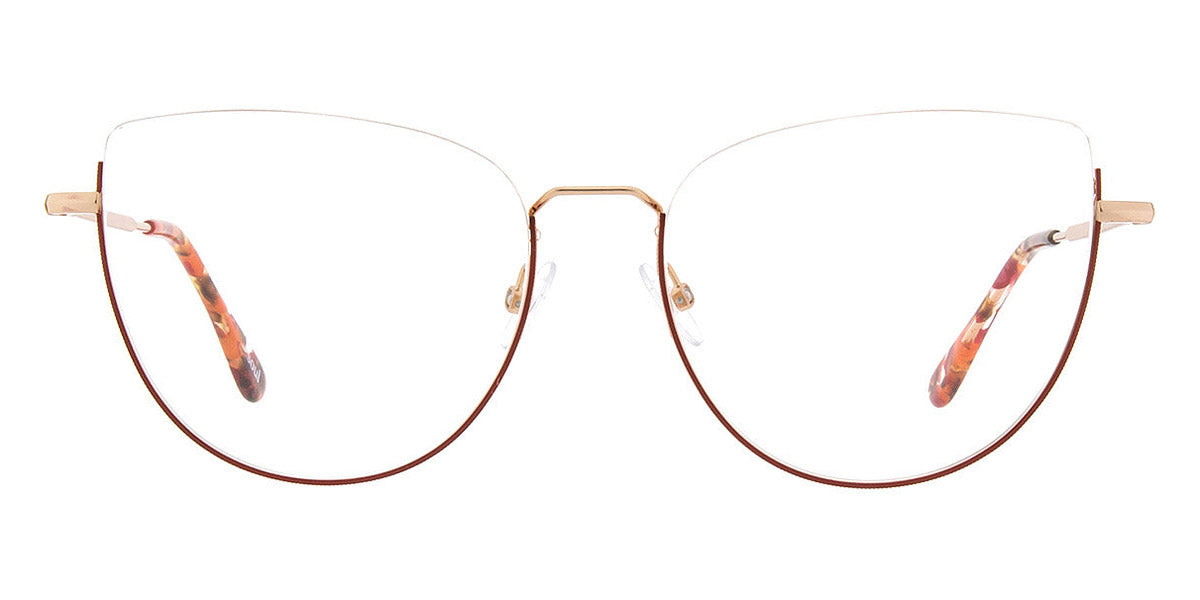 Andy Wolf® 4755 AW 4755 E 54 - Rosegold/Red E Eyeglasses