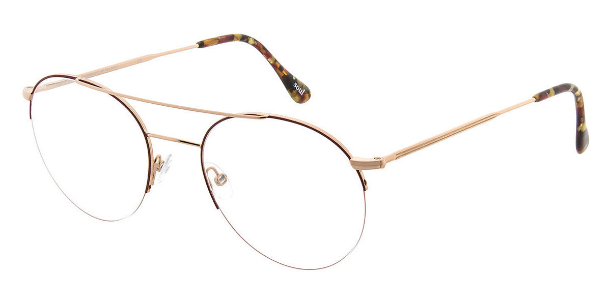 Andy Wolf® 4756 AW 4756 C 53 - Rosegold/Red C Eyeglasses