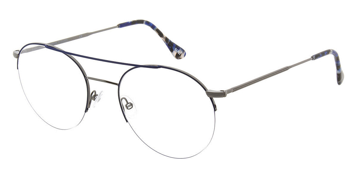 Andy Wolf® 4756 AW 4756 D 53 - Gun/Blue D Eyeglasses