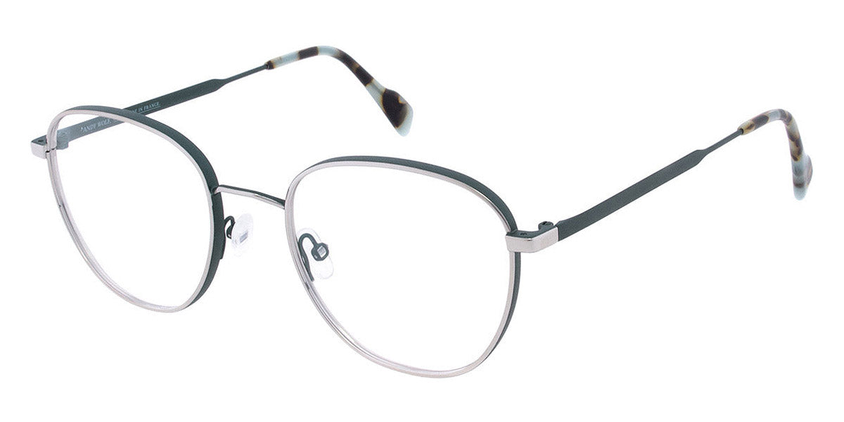 Andy Wolf® 4759 AW 4759 M 51 - Graygold/Green M Eyeglasses