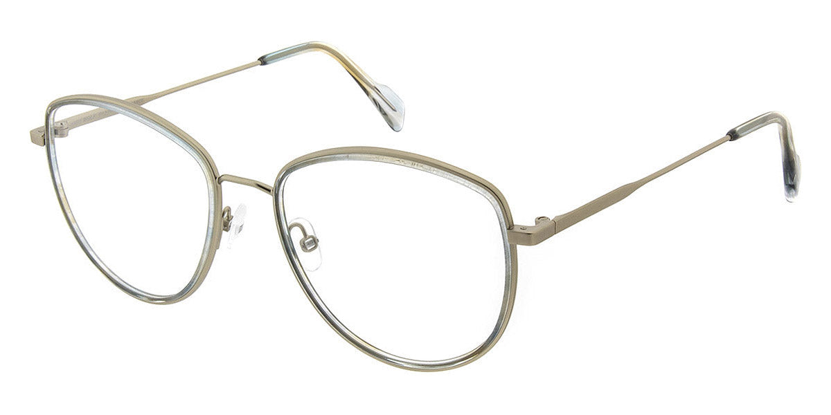 Andy Wolf® 4762 AW 4762 03 53 - Graygold/Teal 03 Eyeglasses