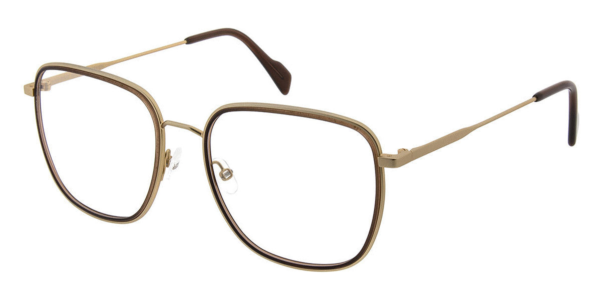 Andy Wolf® 4763 AW 4763 03 55 - Gold/Brown 03 Eyeglasses