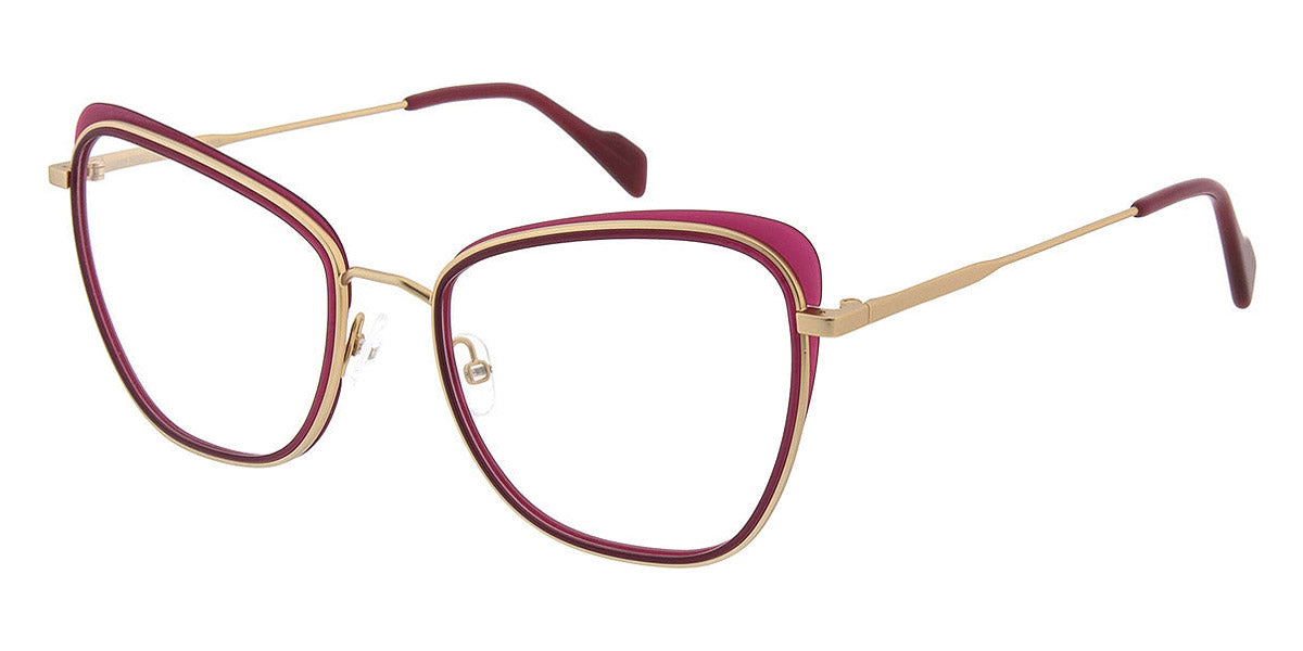 Andy Wolf® 4765 AW 4765 04 55 - Gold/Berry 04 Eyeglasses