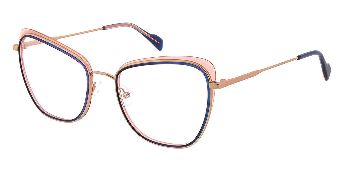 Andy Wolf® 4765 AW 4765 06 55 - Rosegold/Blue 06 Eyeglasses