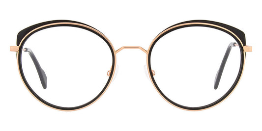 Andy Wolf® 4766 AW 4766 01 52 - Rosegold/Black 01 Eyeglasses