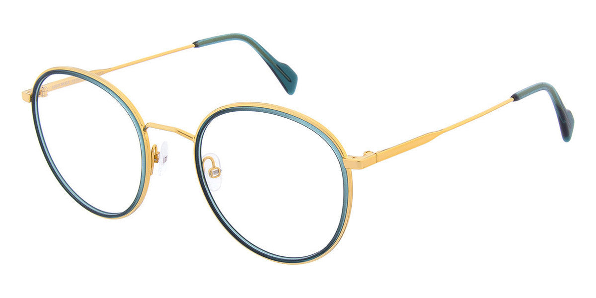 Andy Wolf® 4770 AW 4770 05 51 - Gold/Teal 05 Eyeglasses