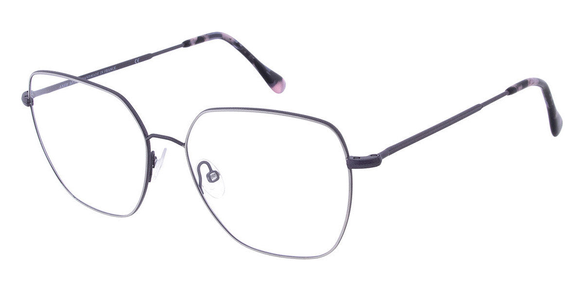 Andy Wolf® 4771 AW 4771 06 52 - Gun/Violet 06 Eyeglasses