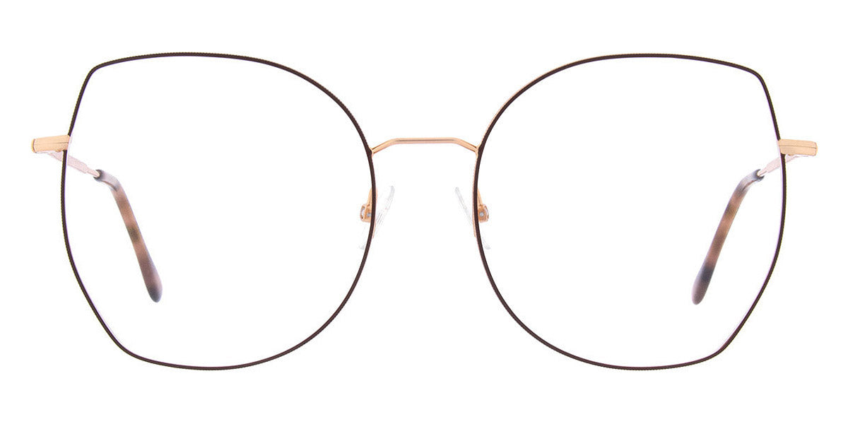 Andy Wolf® 4772 AW 4772 03 57 - Rosegold/Brown 03 Eyeglasses