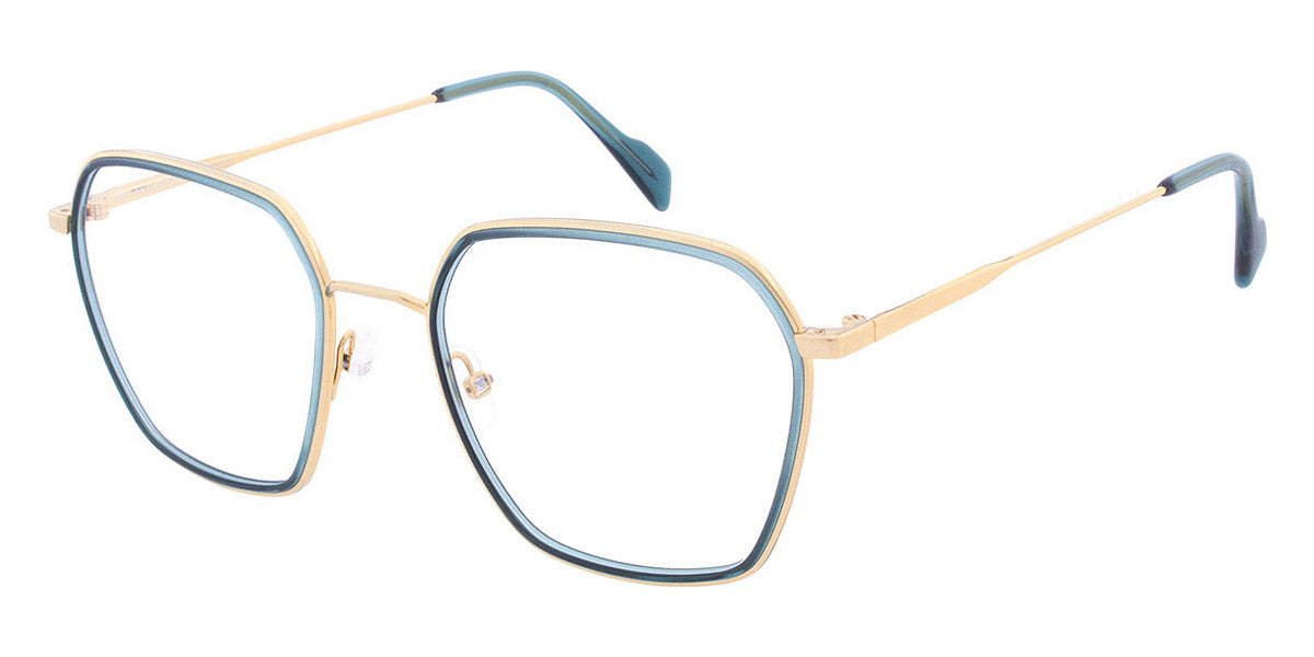 Andy Wolf® 4773 AW 4773 08 52 - Gold/Teal 08 Eyeglasses