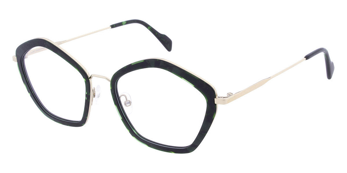 Andy Wolf® 4785 AW 4785 03 55 - Green/Graygold 03 Eyeglasses