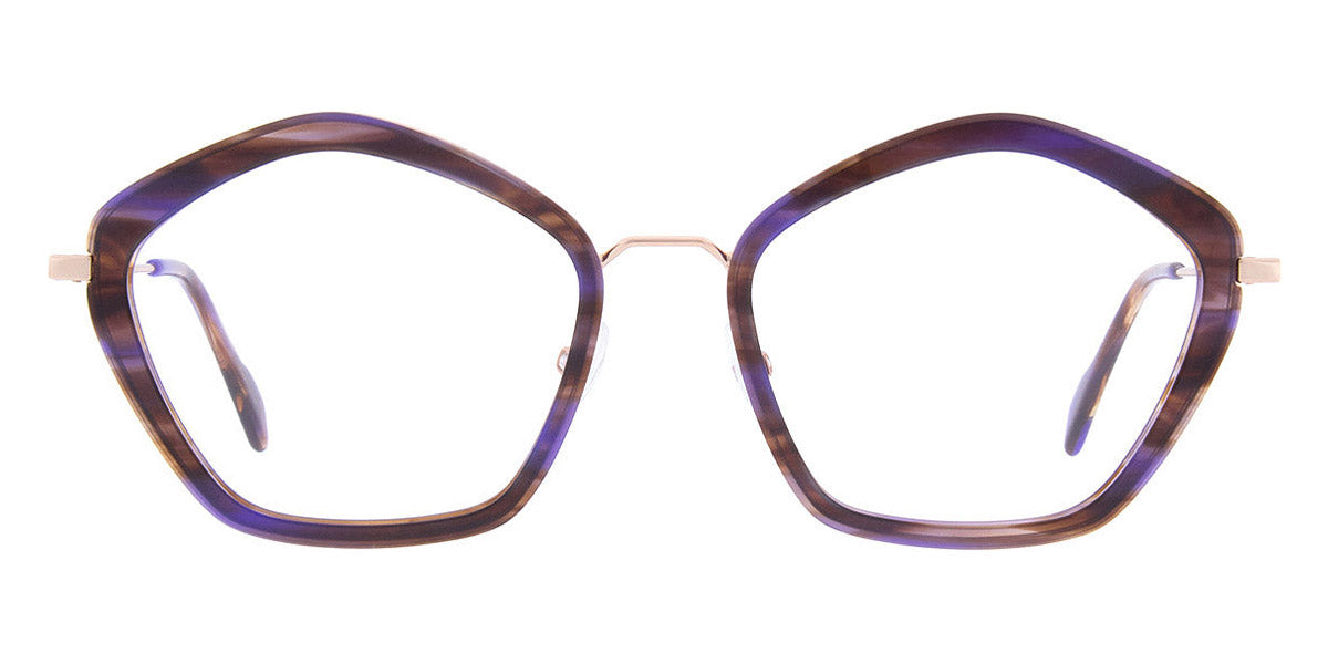 Andy Wolf® 4785 AW 4785 04 55 - Brown/Rosegold 04 Eyeglasses