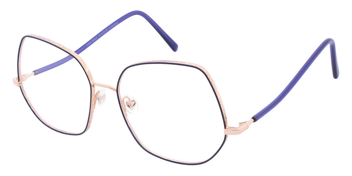 Andy Wolf® 4786 AW 4786 06 57 - Rosegold/Blue 06 Eyeglasses