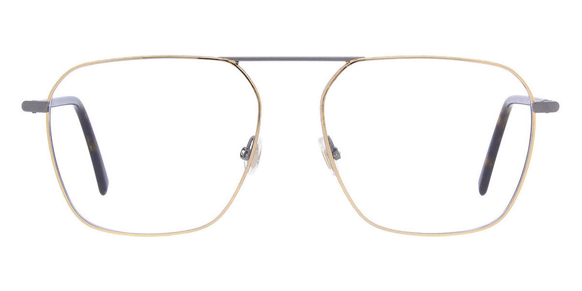 Andy Wolf® 4796 AW 4796 02 55 - Gun/Gold Eyeglasses