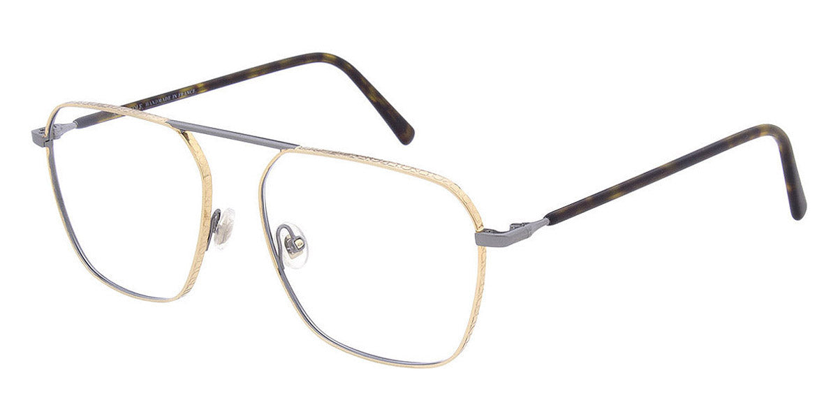 Andy Wolf® 4796 AW 4796 02 55 - Gun/Gold Eyeglasses