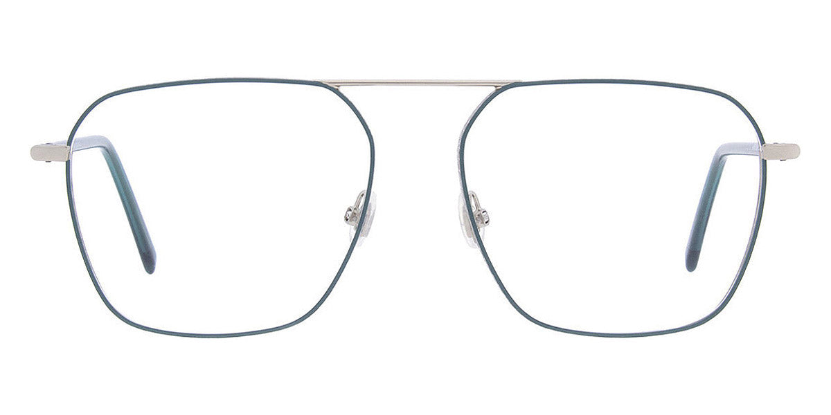 Andy Wolf® 4796 AW 4796 07 55 - Silver/Teal Eyeglasses