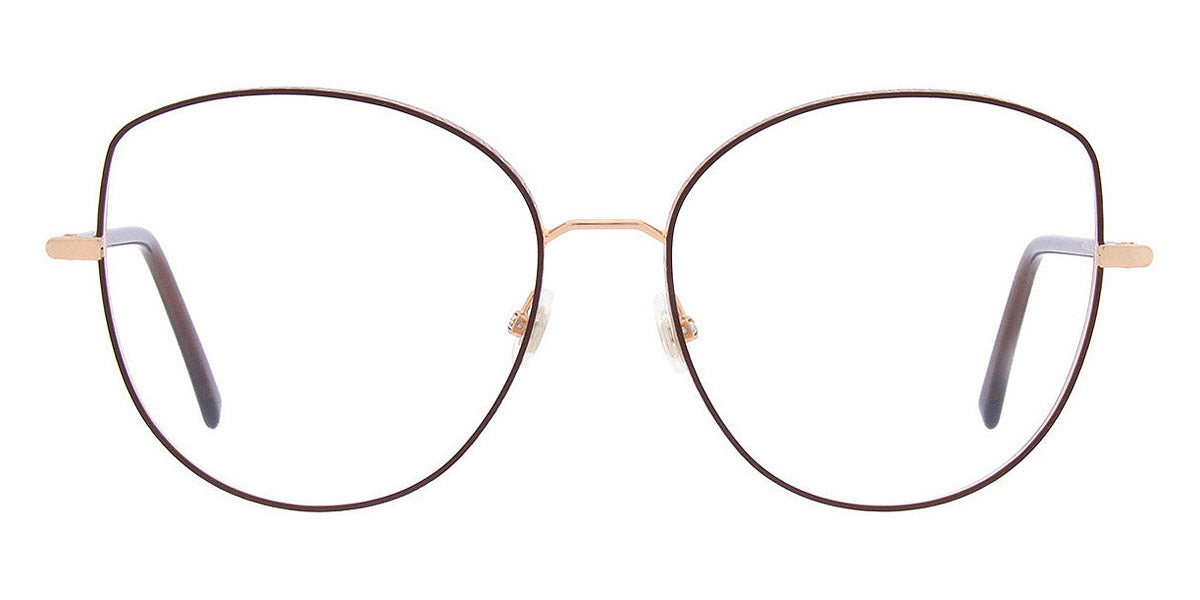 Andy Wolf® 4797 AW 4797 03 56 - Rosegold/Brown Eyeglasses