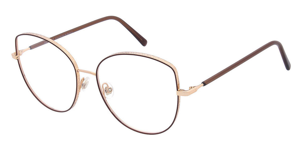 Andy Wolf® 4797 AW 4797 03 56 - Rosegold/Brown Eyeglasses