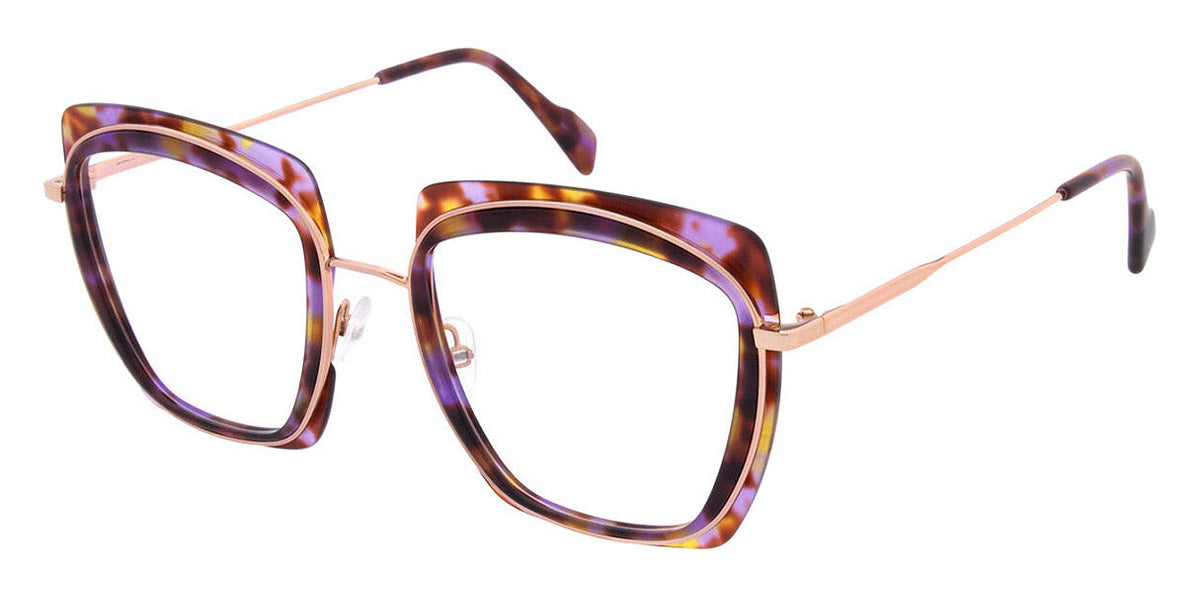 Andy Wolf® 4798 AW 4798 03 53 - Violet/Rosegold 03 Eyeglasses