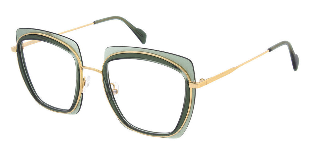 Andy Wolf® 4798 AW 4798 05 53 - Green/Gold 05 Eyeglasses