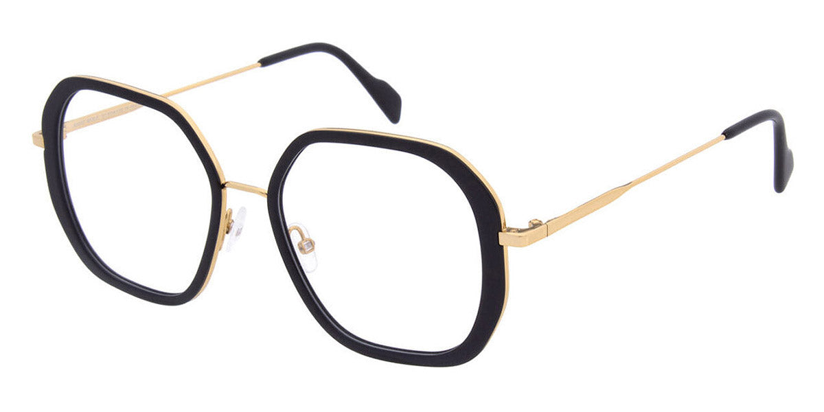 Andy Wolf® 4800 AW 4800 01 53 - Black/Gold 01 Eyeglasses