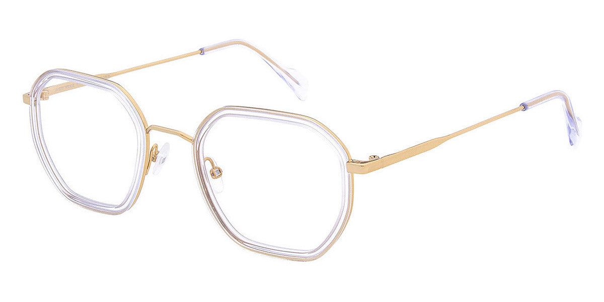 Andy Wolf® 4801 AW 4801 03 49 - Crystal/Gold Eyeglasses