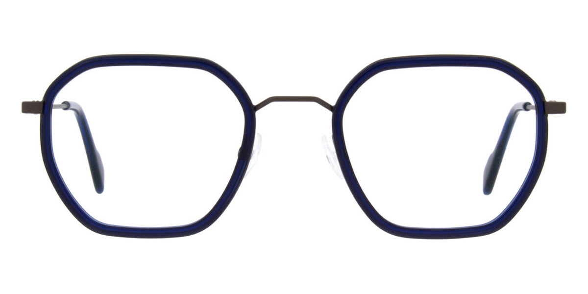 Andy Wolf® 4801 AW 4801 06 49 - Brown/Blue Eyeglasses