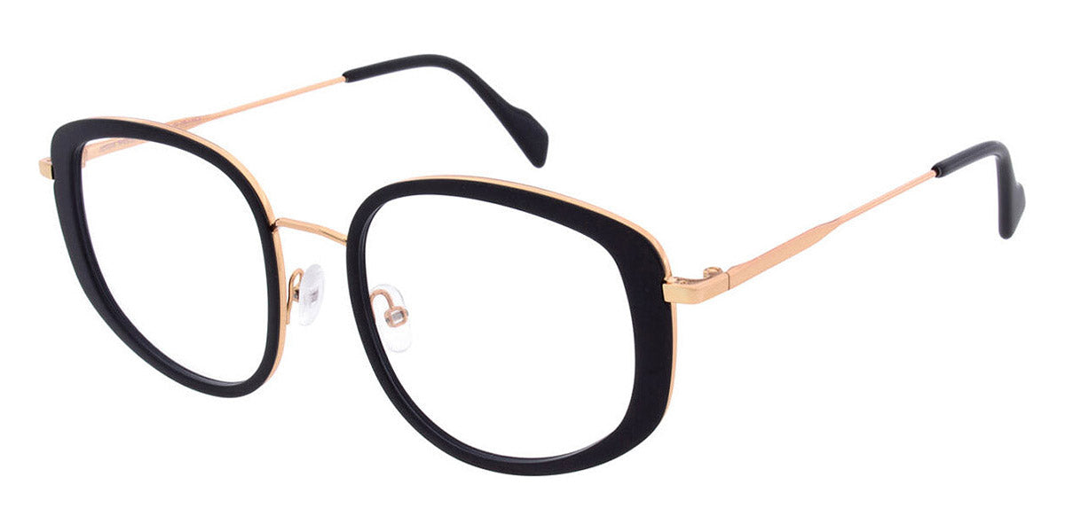 Andy Wolf® 4802 AW 4802 01 53 - Black/Rosegold 01 Eyeglasses