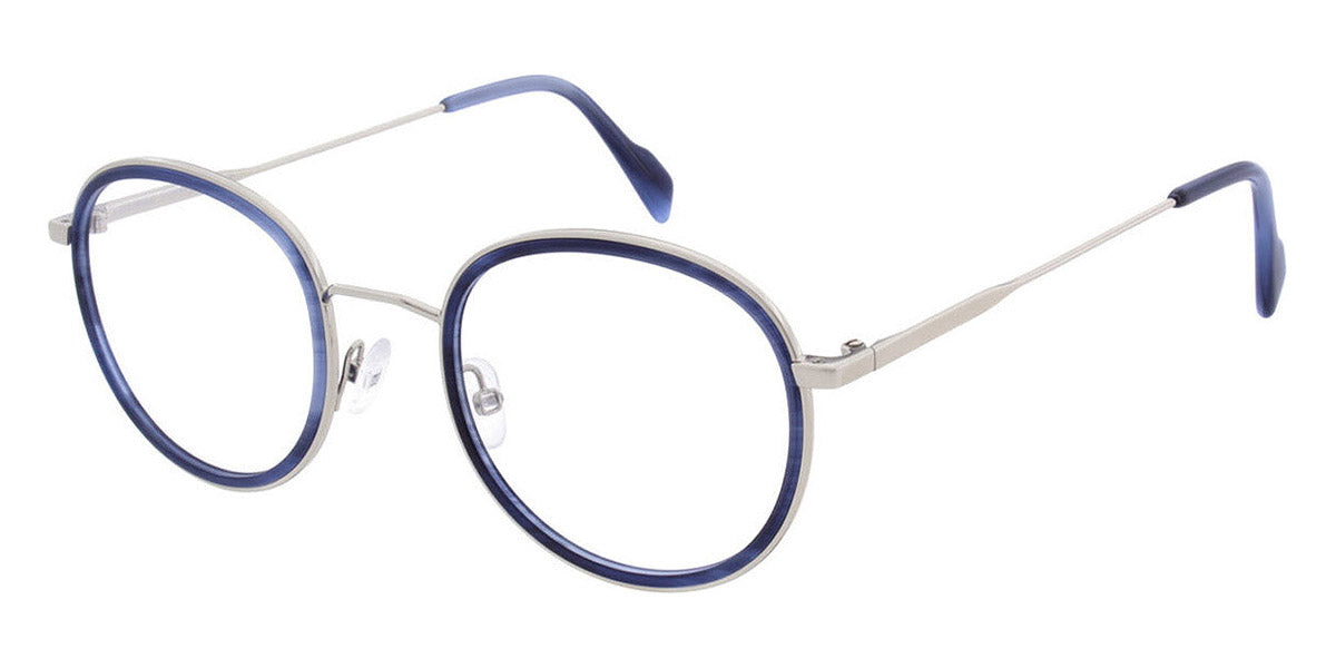 Andy Wolf® 4803 AW 4803 04 49 - Blue/Silver 04 Eyeglasses